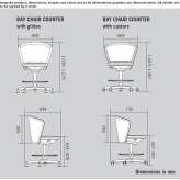 Office stool with 5-arm base Sachet