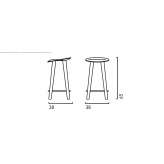 Stool with footrest Wiehe