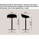 Office stool with height adjustment Pratteln