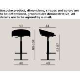 Office stool with footrest Pratteln