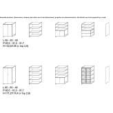 Low office cabinet with hinged doors Skegrie