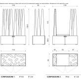 Sound-absorbing, free-standing office screen Turi