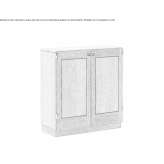 Wooden sideboard/office shelf in Scandinavian style Terlizzi