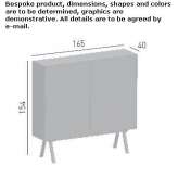 Wooden office cabinet with sliding doors Privlaka