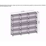 Open modular methacrylate shelf Copiague