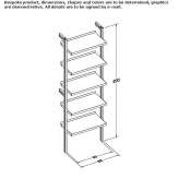 Modular office shelves Marinici