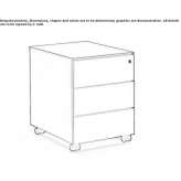 Aluminum office drawer with lock Shotts