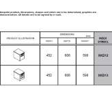 Office chest of drawers with melamine-coated chipboard drawers on wheels Ulcinj