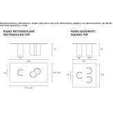 Rectangular glass conference table Bernried