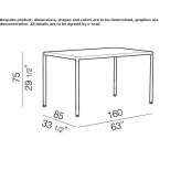 Rectangular crystal table Illies