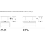 Rectangular table Beykonak