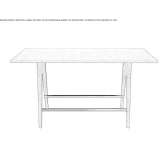 Rectangular high conference table Cluis