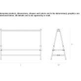 Rectangular table with height adjustment Villenoy