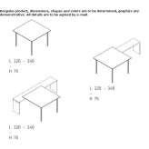 Square conference table Winford