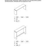 Conference table with cable management system Winford