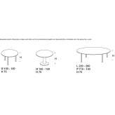 Round aluminum conference table Kromeriz