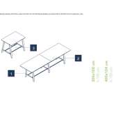 Rectangular conference table Kloetze