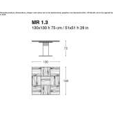 Conference table made of steel and wood Sacadat