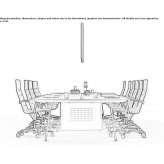 Modular oak conference table Kloetze