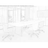 Conference table with cable management system Yanga