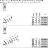 Rectangular high conference table with cable management system Wanderup