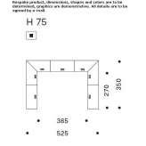 Modular melamine conference table with cable management system Marsanne