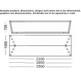 Rectangular wooden conference table Nechi