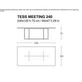 Rectangular wooden conference table Brundall