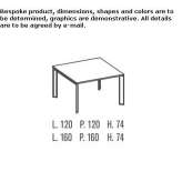 Square conference table Spalding