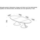 Oval conference table Jessup