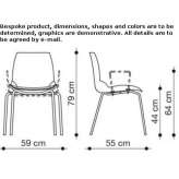 Training chair with writing tablet Plato