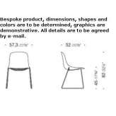 Polypropylene chair based on a sled Verzej