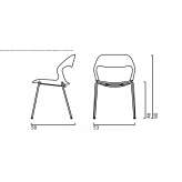 Polypropylene chair/training chair Orista