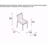 Stackable mesh chair Nisipari