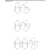 Plastic chair with connecting device to armrests Ardooie