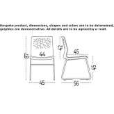 Polypropylene chair based on a sled Sepahua