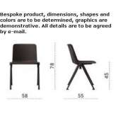 Training chair made of polypropylene Lycksele