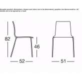 Technopolymer chair Girard