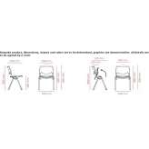 Stackable beech training chair Banca