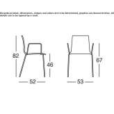 Chair with armrests Girard