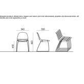 Stackable chair with integrated cushion Gjerstad