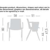 Stackable training chair with writing tablet Herdecke