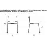 Polypropylene training chair with connecting device Sykia