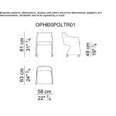 Training chair with armrests Bunyola