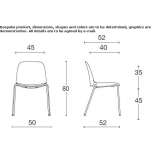 Stackable polypropylene chair Gaiano