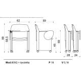 Foldable training chair Oakton