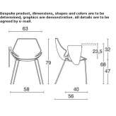 Polyurethane training chair with writing tablet Veinge