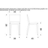 Powder-coated aluminum chair, stackable Marsdijk