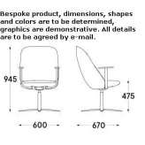 Chair upholstered in fabric with armrests Ankum