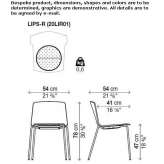 Stackable polypropylene chair Mysen